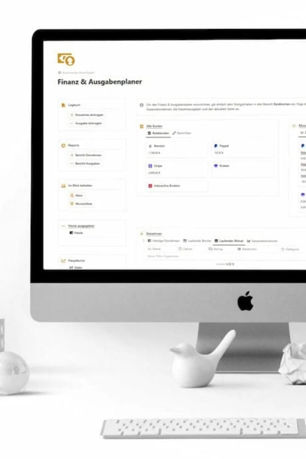 Notion Haushaltsbuch: So behältst du privat den Überblick über deine Finanzen